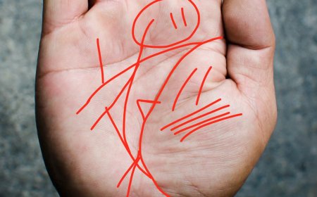 Lucky Triple Triangle & Clear Lines in Palm